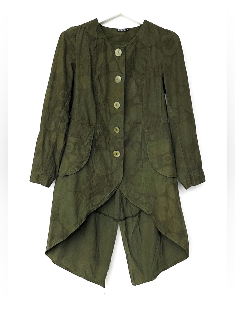 Grizas Olive cotton jacket